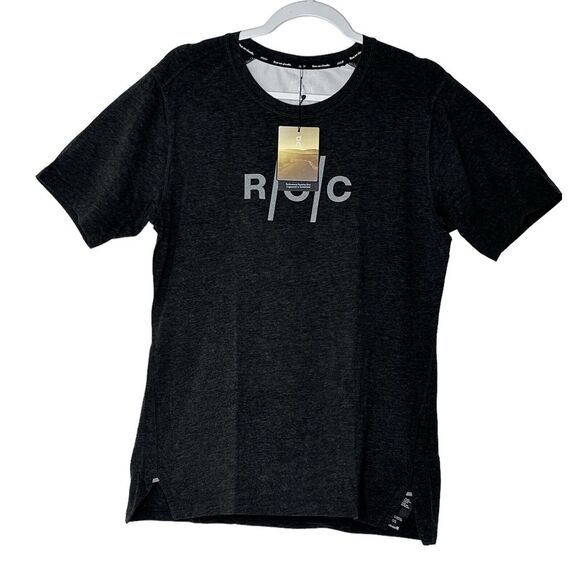 On Cloud T-Shirt R.O.C Men's Small Black Athletic Outdoor Gym Stretch NWT - Picture 1 of 10